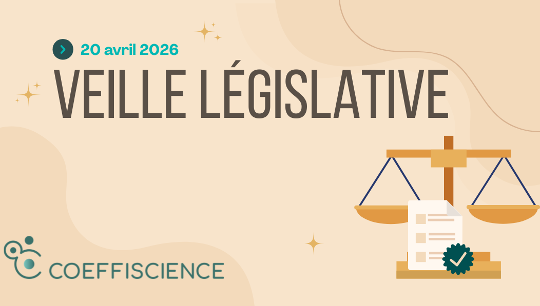 Veille législative du 20 avril 2026
